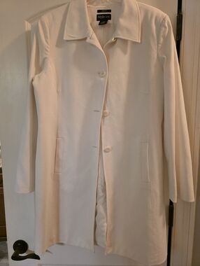 Style & Co. Women's Cream Button-Front Jacket and pants set